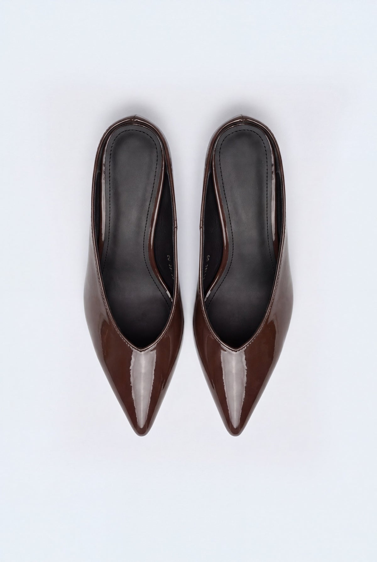 Chocolate Brown Patent Leather Mule Heels - Hustle N Holla