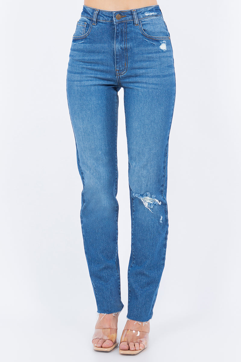 Eimear Mid-Blue Jeans - Hustle N Holla