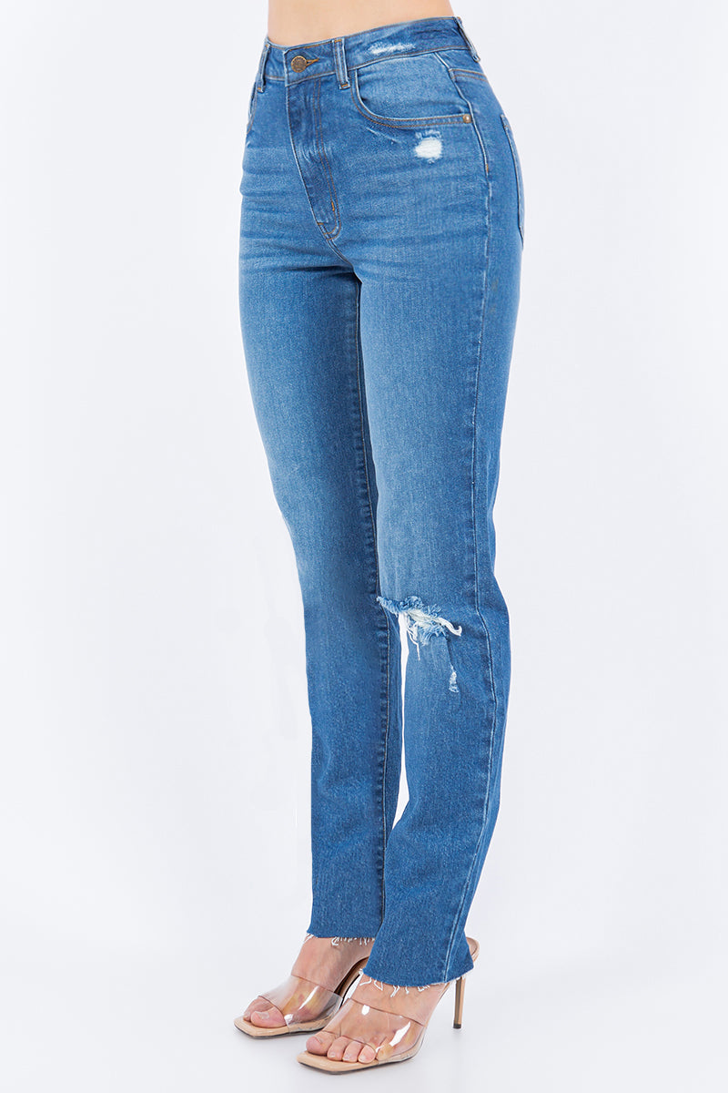 Eimear Mid-Blue Jeans - Hustle N Holla