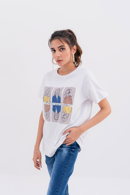 Confessional Art Graphic T-shirt