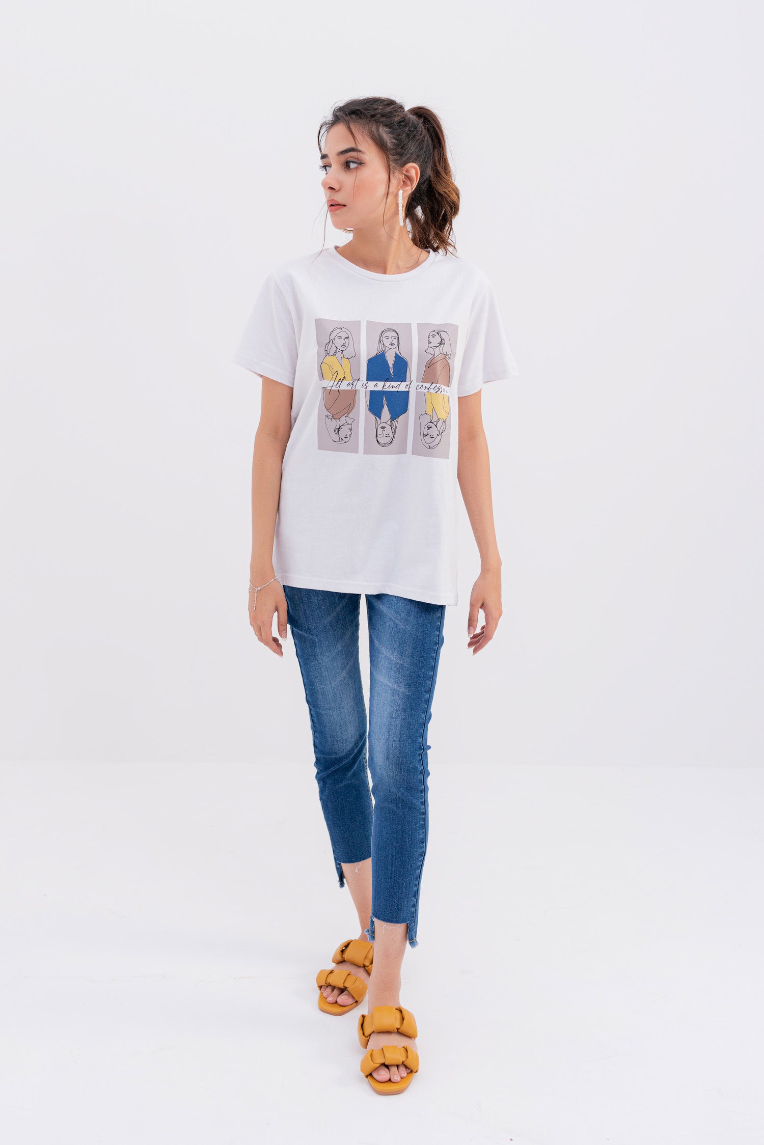 Confessional Art Graphic Minor Fault T-shirt - Hustle N Holla