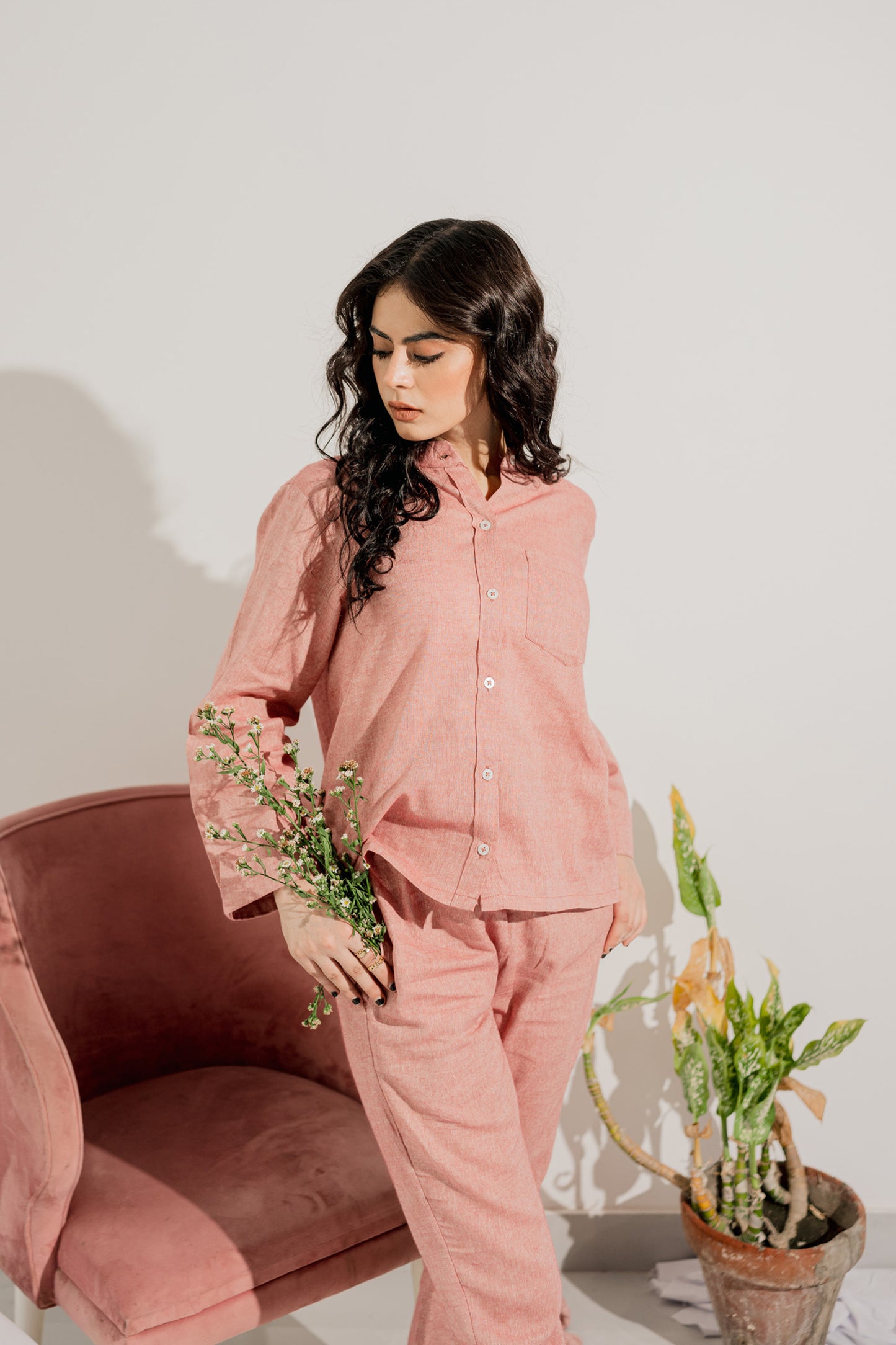 Coral Pink Button-down Minor Fault Shirt - Hustle N Holla