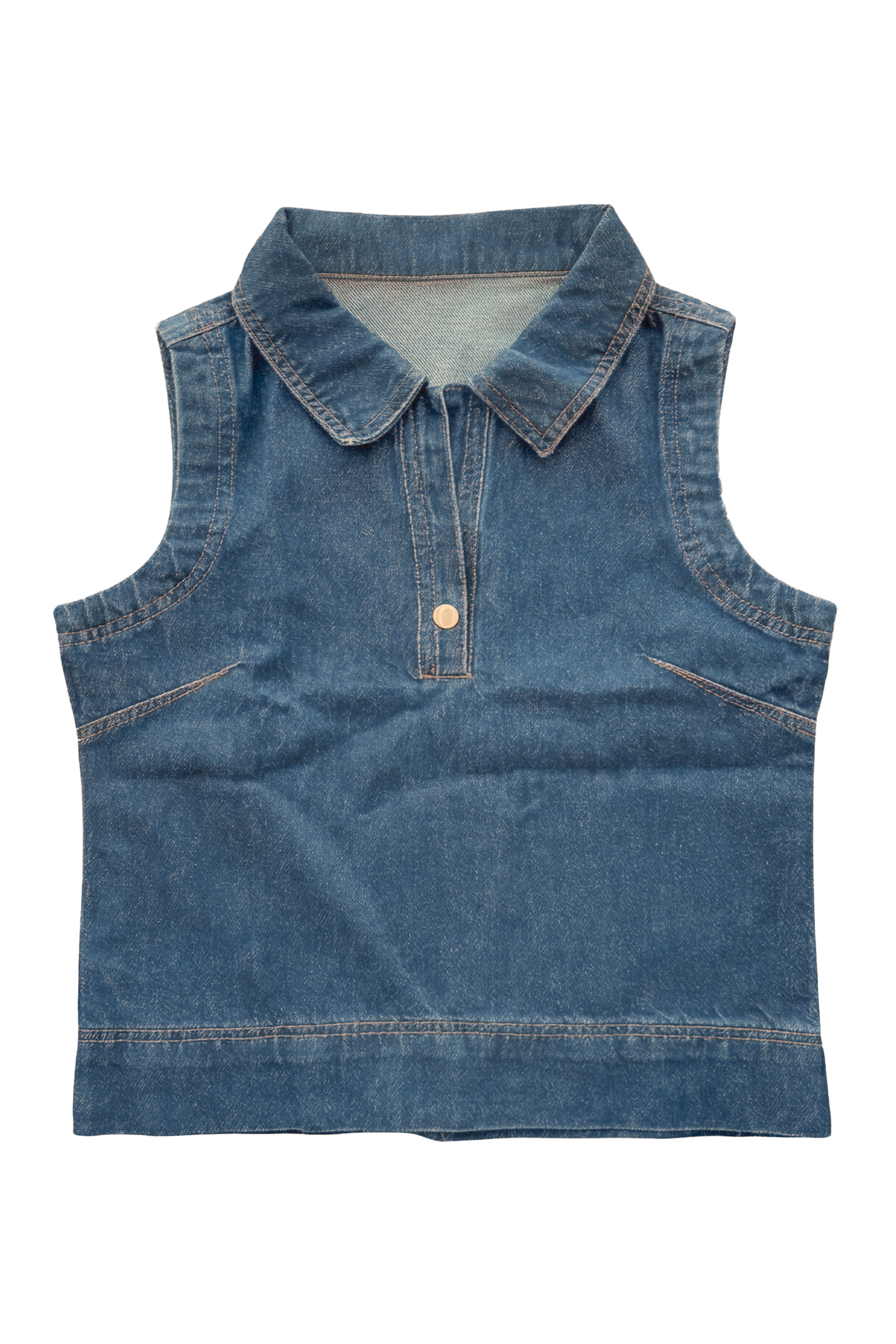 Dark Blue Relaxed Fit Denim Shirt - Hustle N Holla