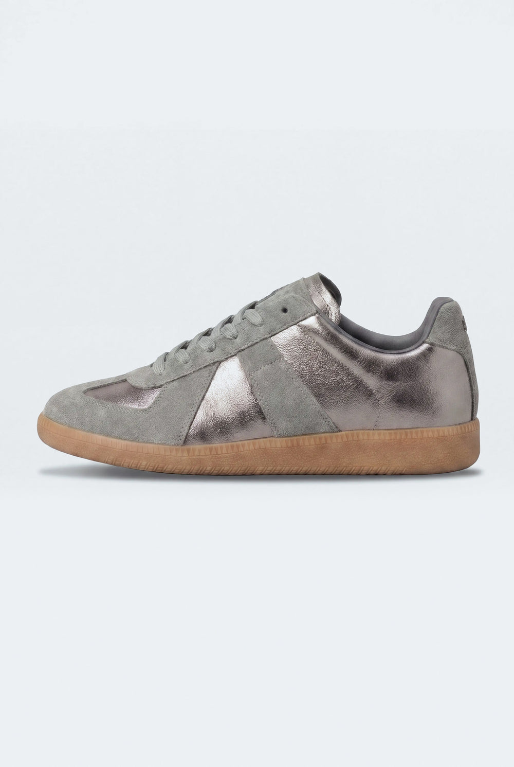Dark Grey Metallic Trainers - Hustle N Holla