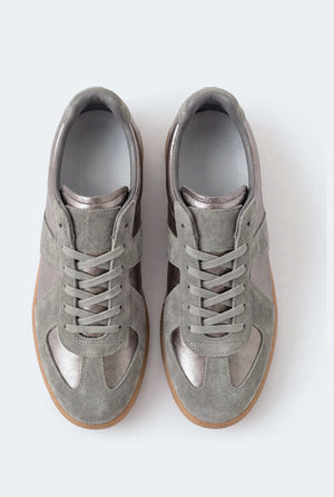 Dark Grey Metallic Trainers - Hustle N Holla
