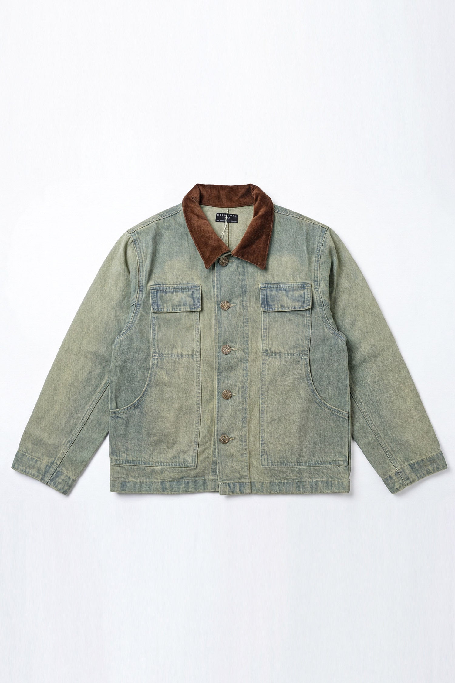 Blue Vintage Washed Relaxed Fit Jacket - Hustle N Holla