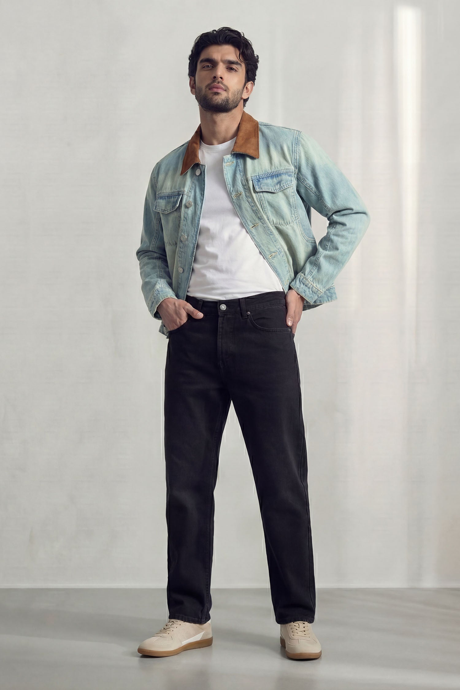 Blue Vintage Washed Relaxed Fit Denim Jacket - Hustle N Holla