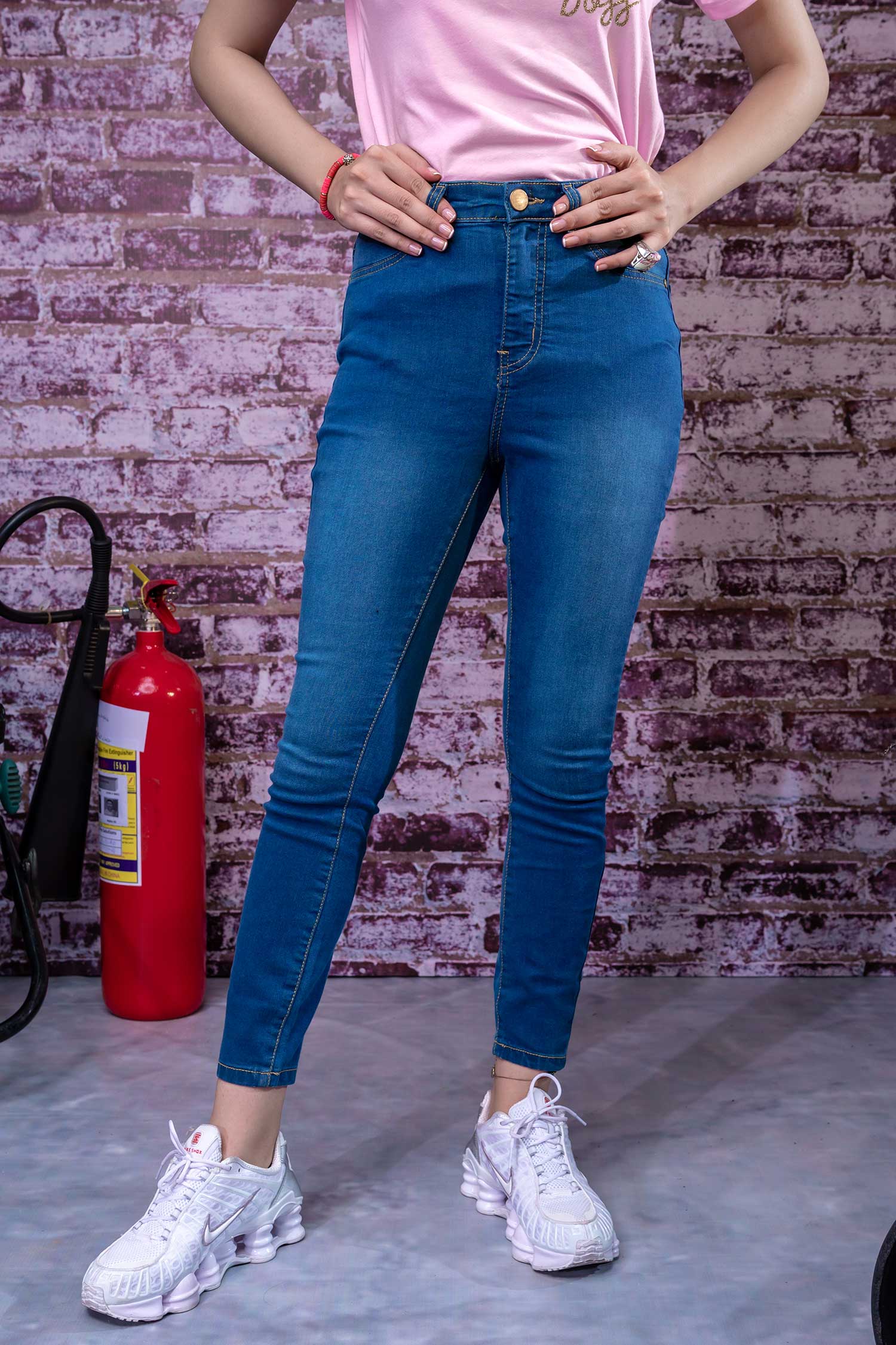 Faith Medium Wash Minor Fault Jeans - Hustle N Holla