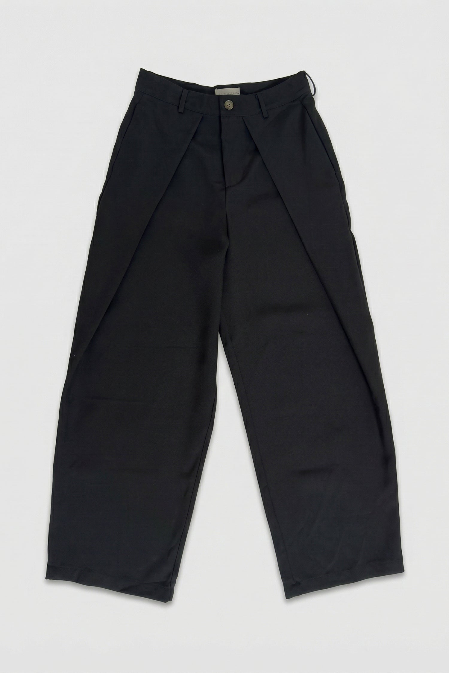 Black Pleated Smart Tailored Loose Fit Premium Trousers - Hustle N Holla