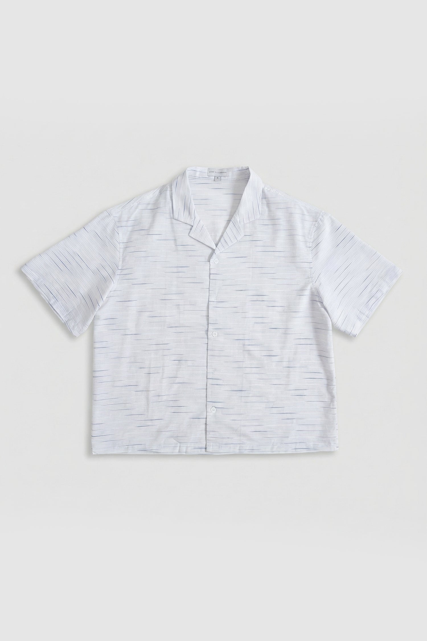 White Textured Loose Fit Cotton Shirt - Hustle N Holla