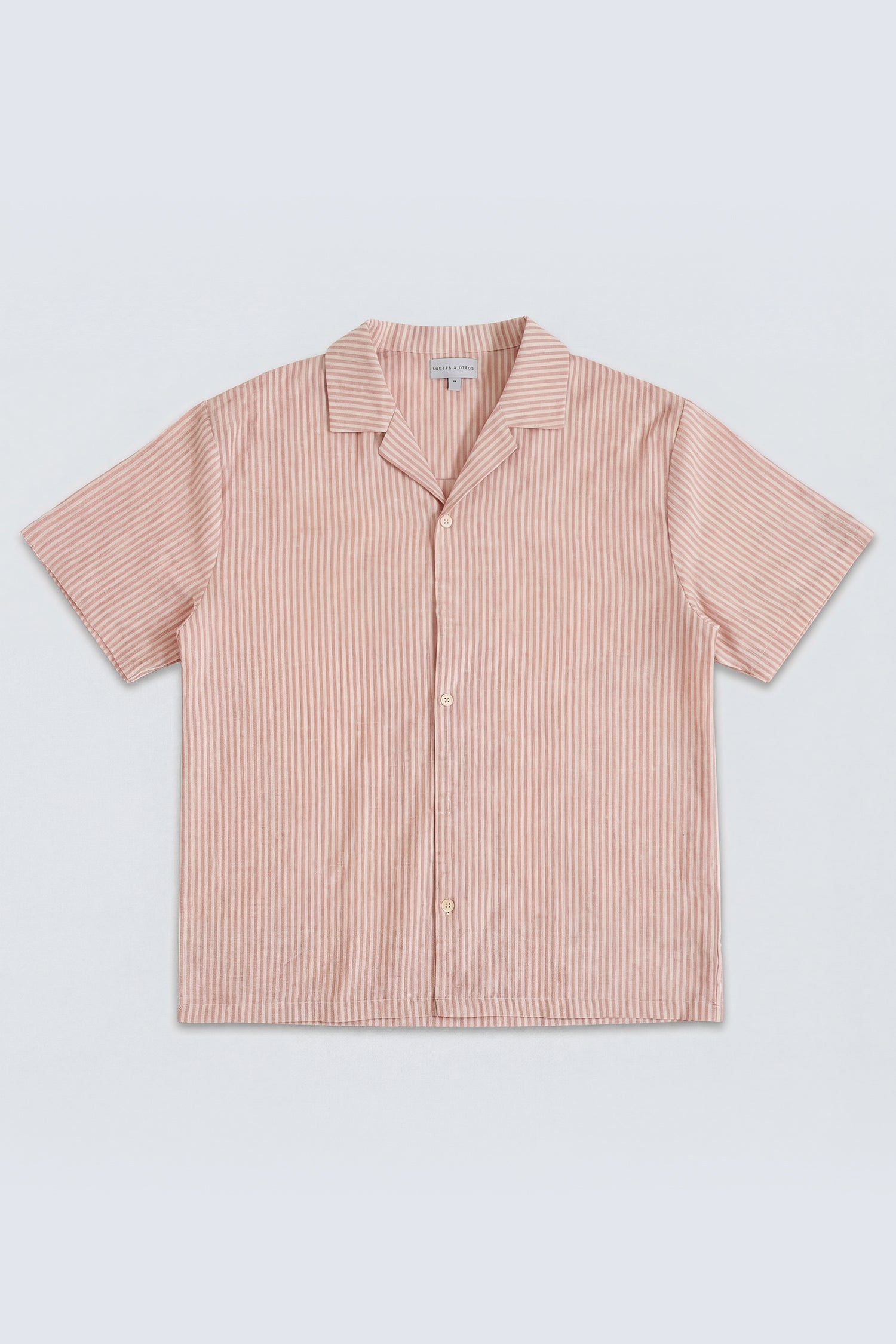 Pink Short Sleeves Striped Regular Fit Shirt - Hustle N Holla