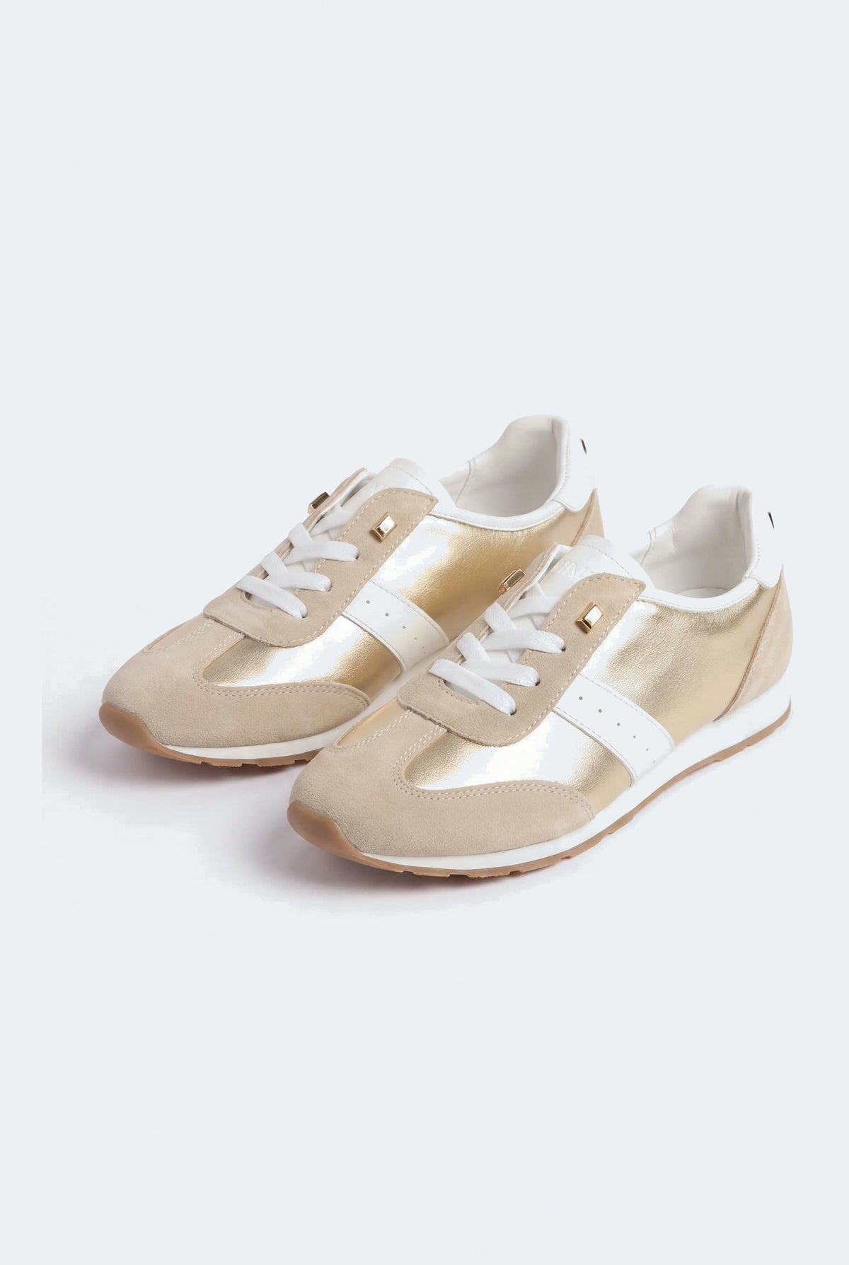 Gold Metallic Trainer Pumps - Hustle N Holla