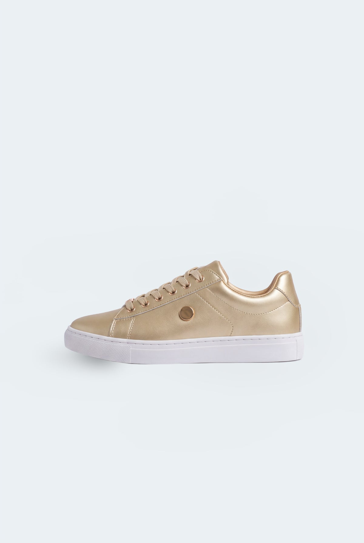 Golden Low Top Trainers - Hustle N Holla