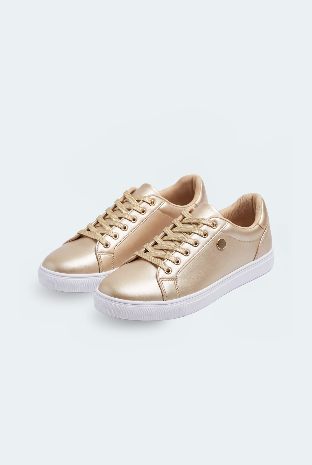 Golden Low Top Trainers - Hustle N Holla