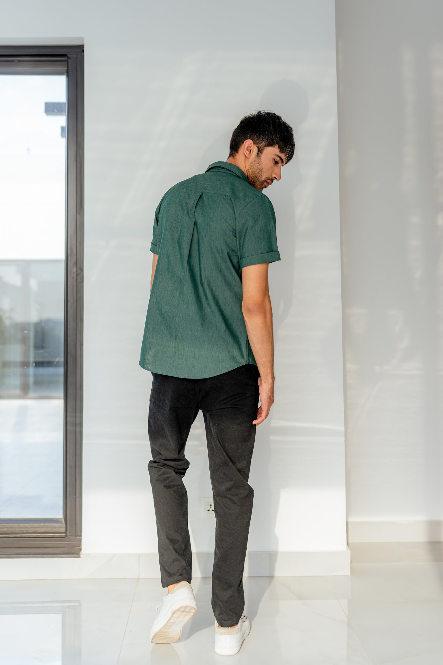 Green Button down Shirt - Hustle N Holla