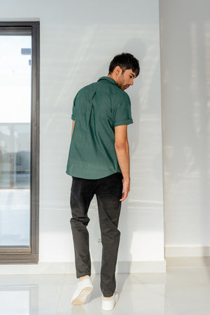 Green Button down Shirt - Hustle N Holla