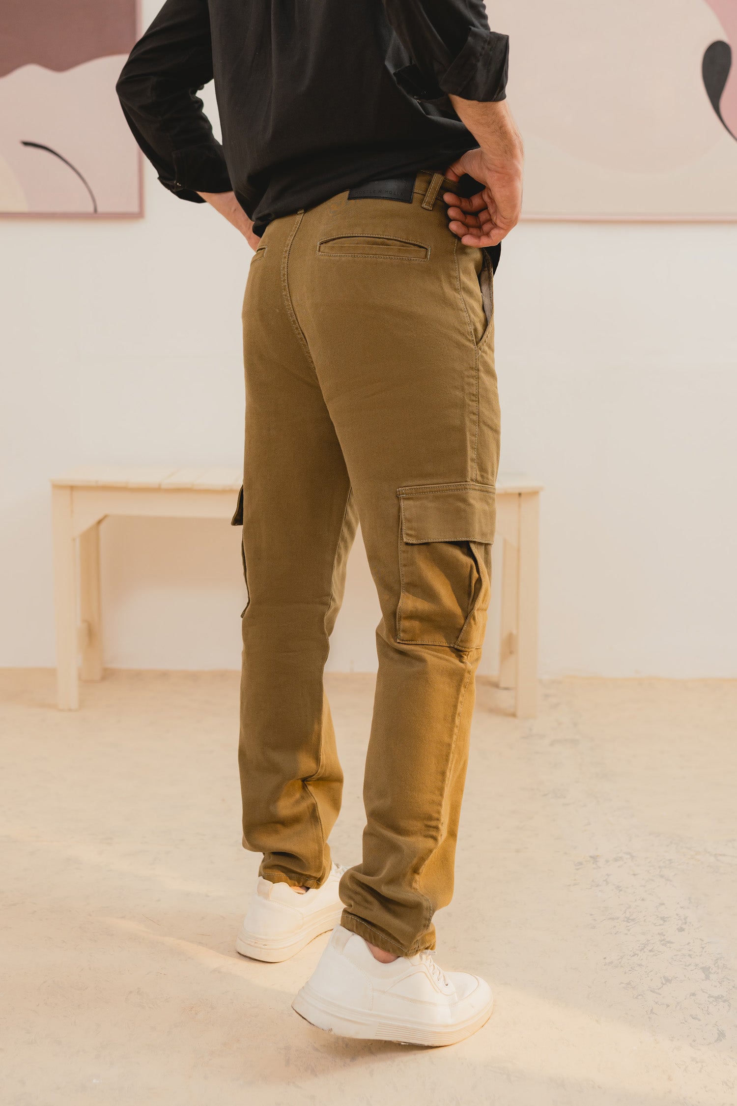 Green Cargo Denim Jeans - Hustle N Holla