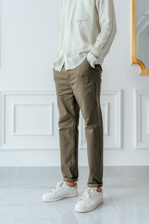 Green Chino Trousers - Hustle N Holla