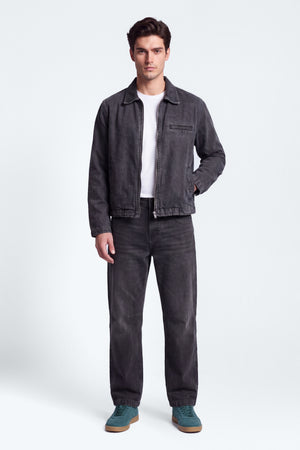 Grey Mid Washed Relaxed Fit Denim Jacket - Hustle N Holla