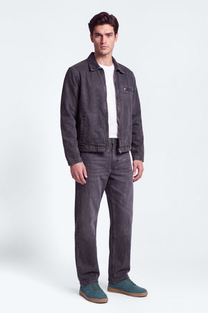 Grey Mid Washed Relaxed Fit Denim Jacket - Hustle N Holla