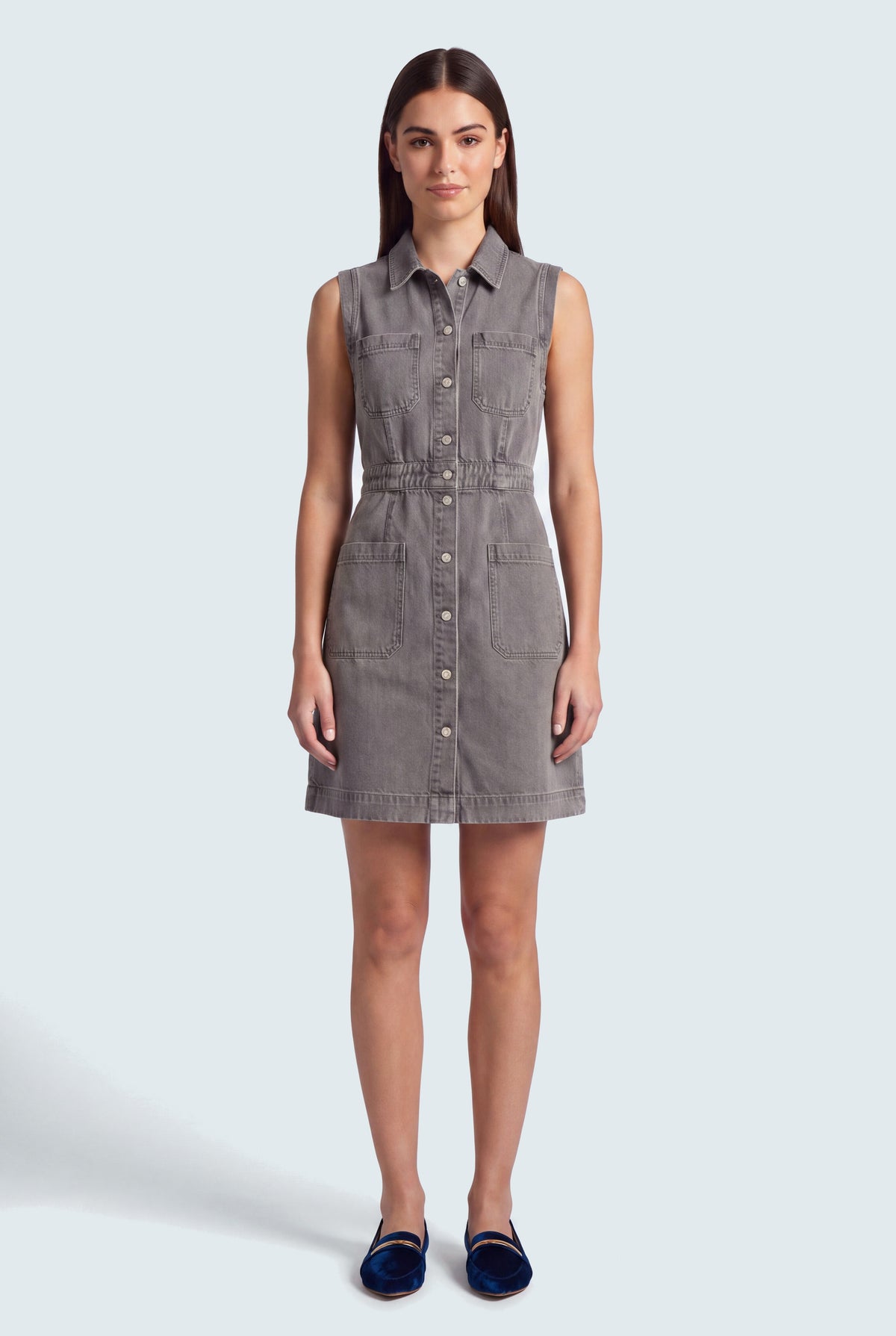 Grey Sleeveless Mini Dress - Hustle N Holla