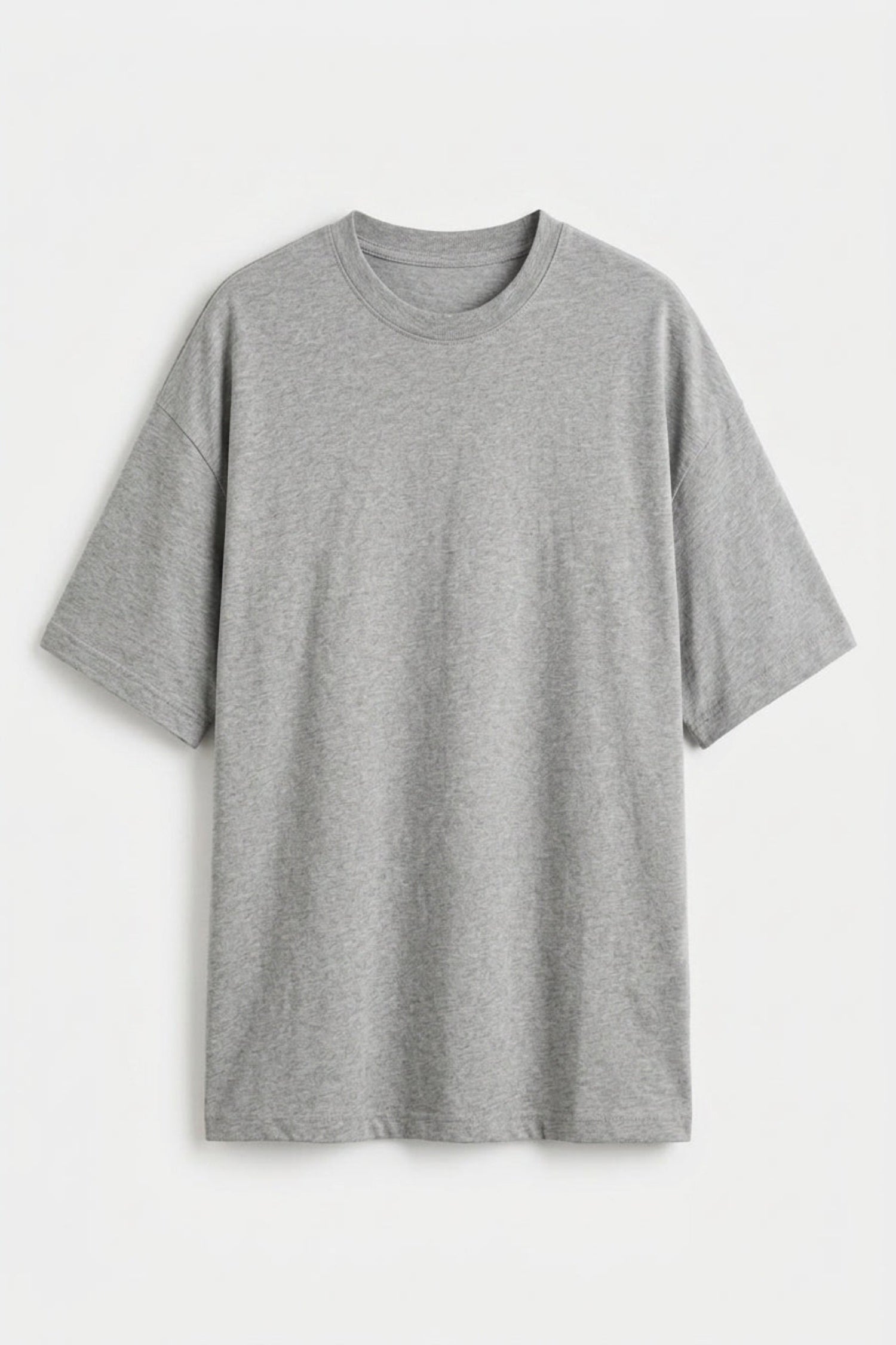 Grey Oversized Basic T-Shirt - Hustle N Holla