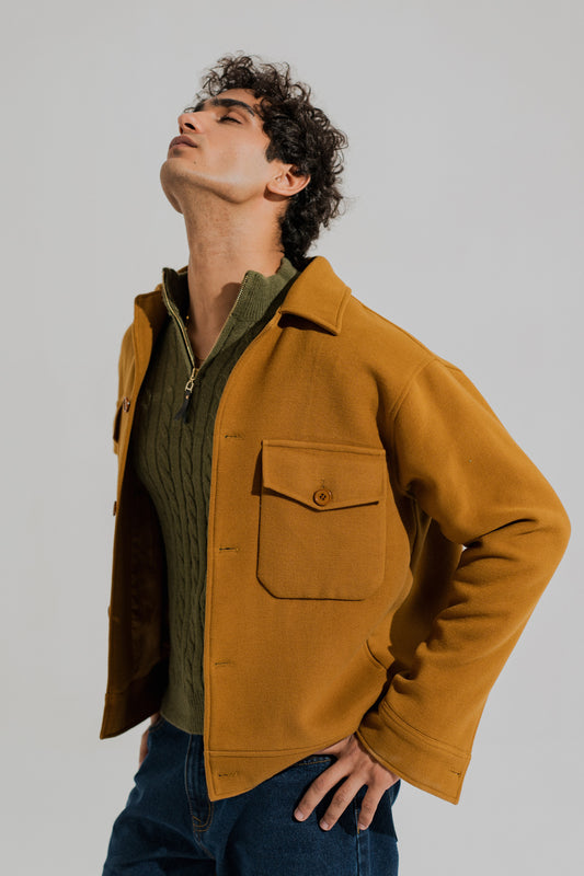 Camel Brown Oversized Wool Shacket - Hustle N Holla