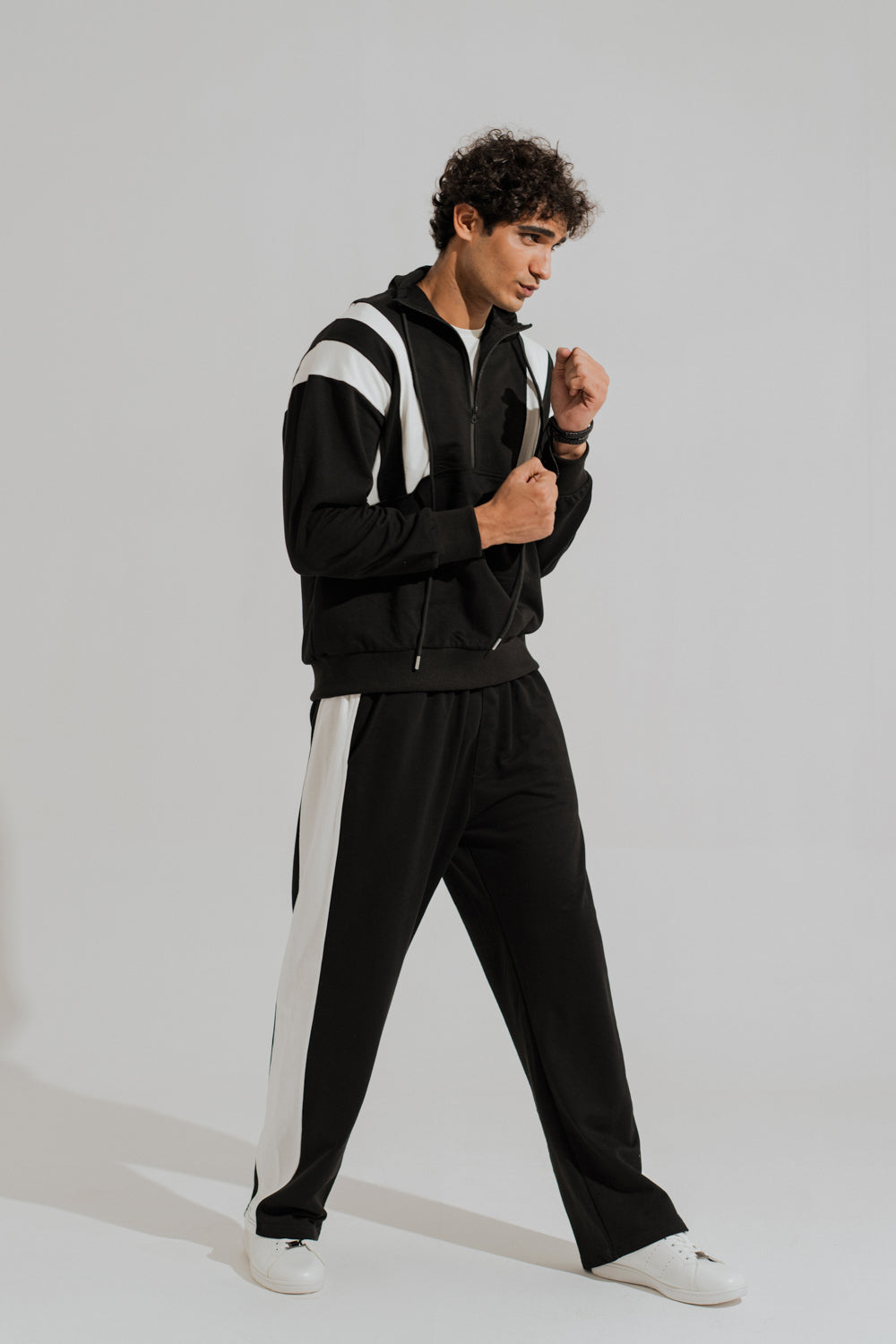 Black Straight Fit Trousers - Hustle N Holla