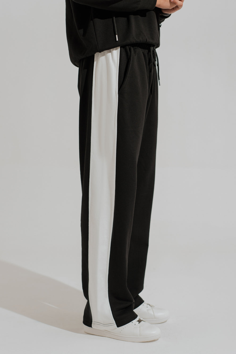 Black Straight Fit Trousers - Hustle N Holla