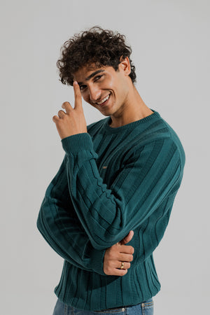 Green Relaxed Fit Sweater - Hustle N Holla