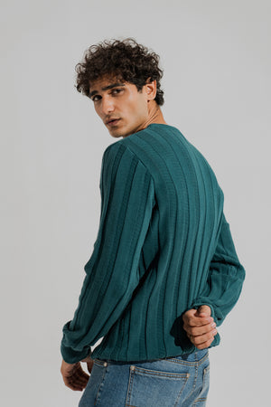Green Relaxed Fit Sweater - Hustle N Holla