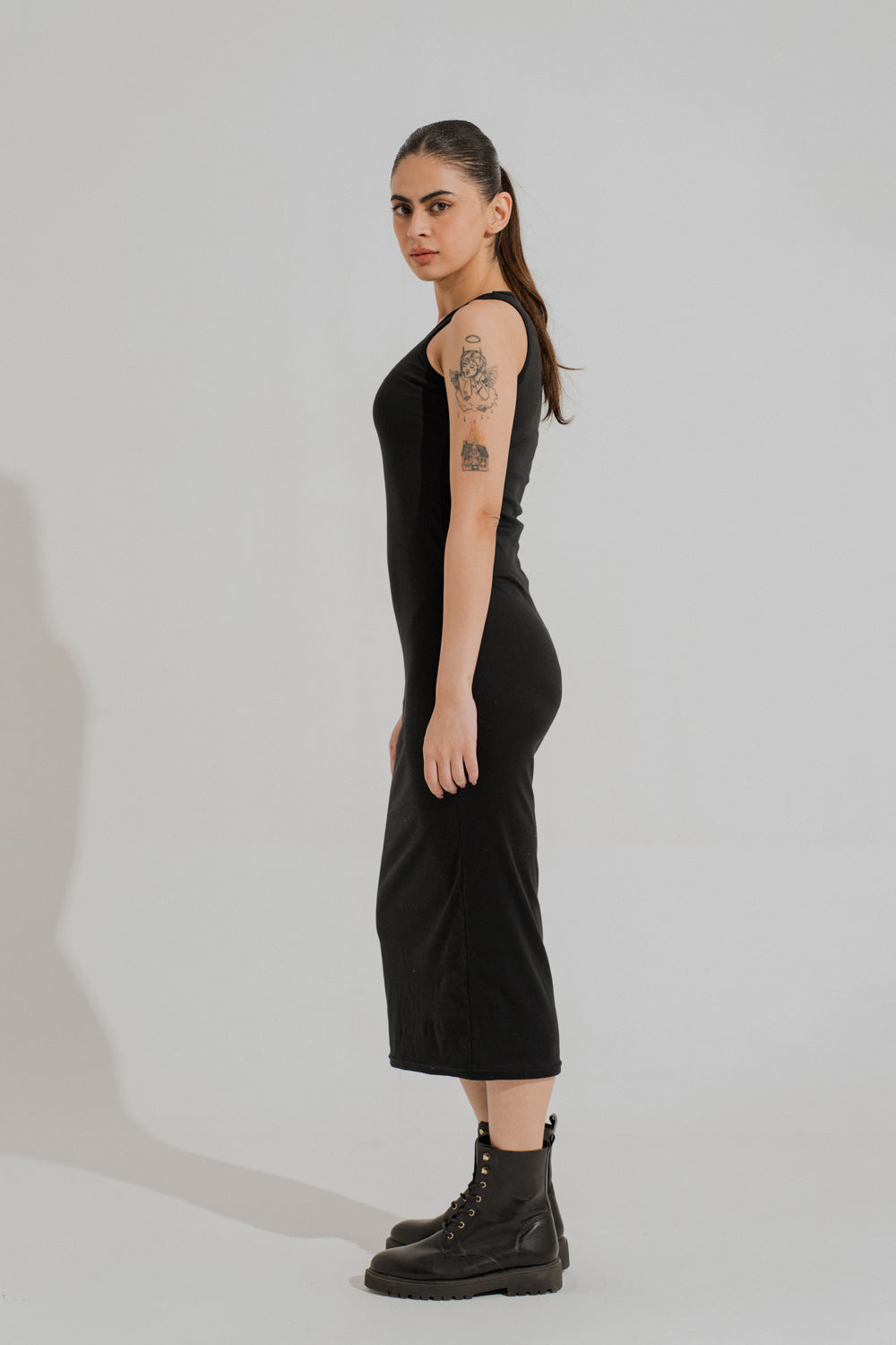 Basic Sleeveless Midi Dress - Hustle N Holla