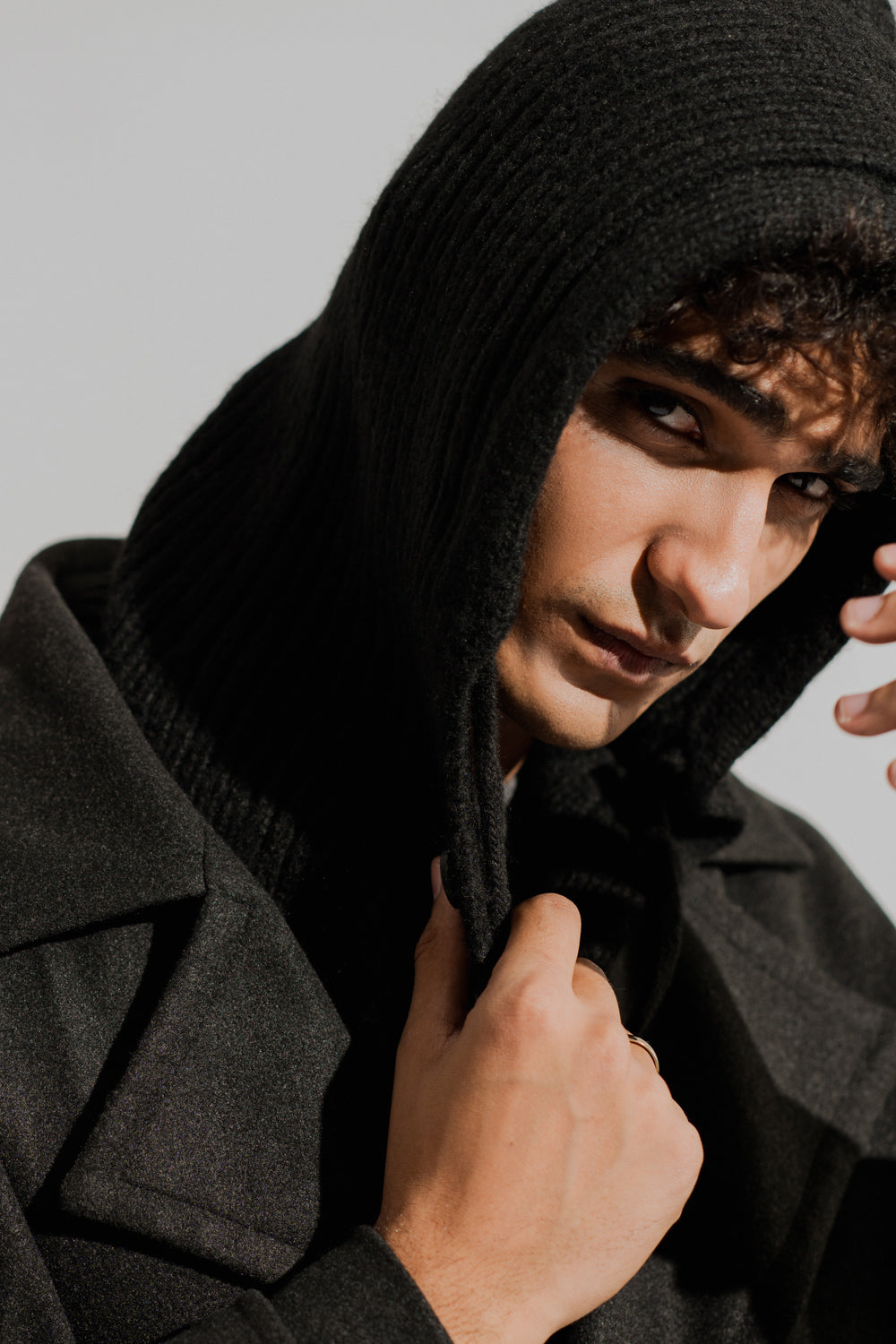 Black Balaclava Unisex Hood