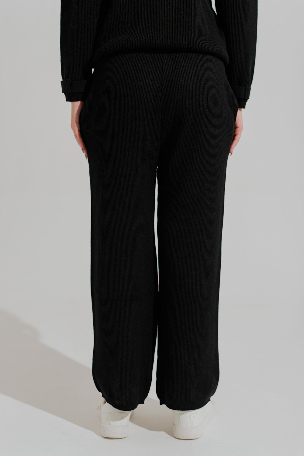 Black Wide leg Trousers - Hustle N Holla