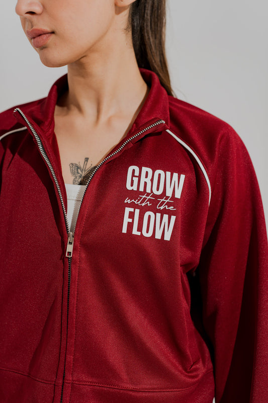 Maroon Regular Fit Mock Neck Zipper - Hustle N Holla