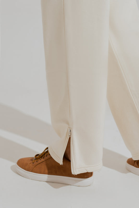 OFF White Relaxed Fit Drawstring Trousers - Hustle N Holla