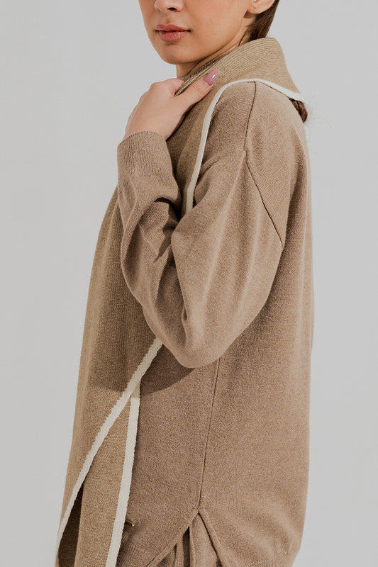 Beige Unisex Wool Scarf - Hustle N Holla