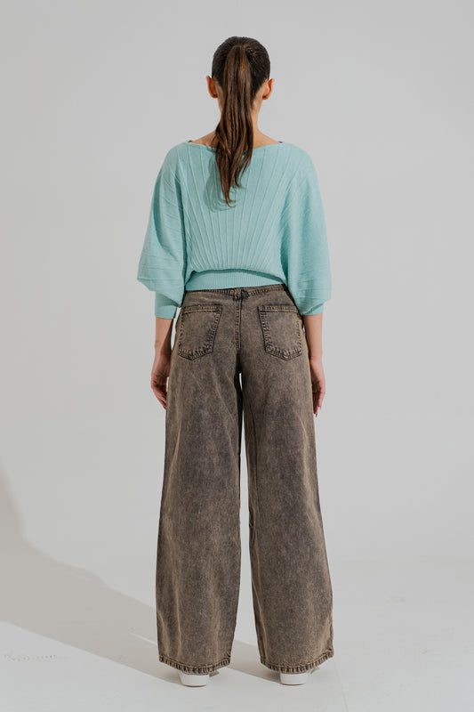 Light Blue Relaxed Fit Sweater - Hustle N Holla