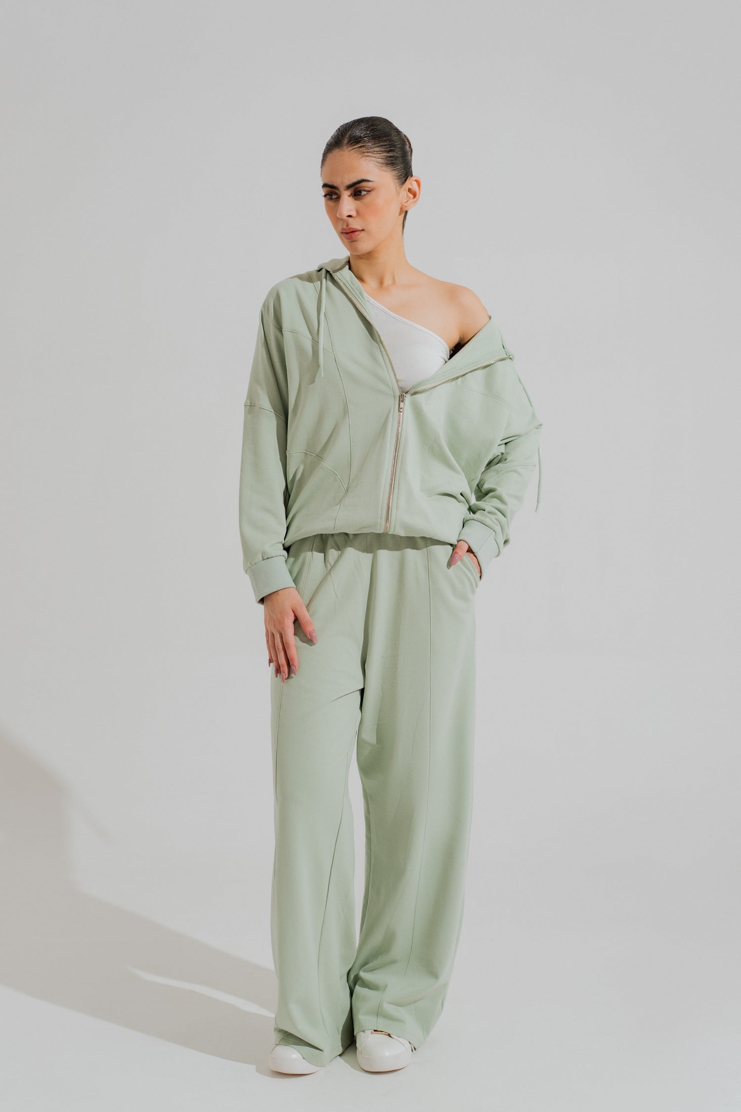 Sage Green Oversized Hoodie - Hustle N Holla