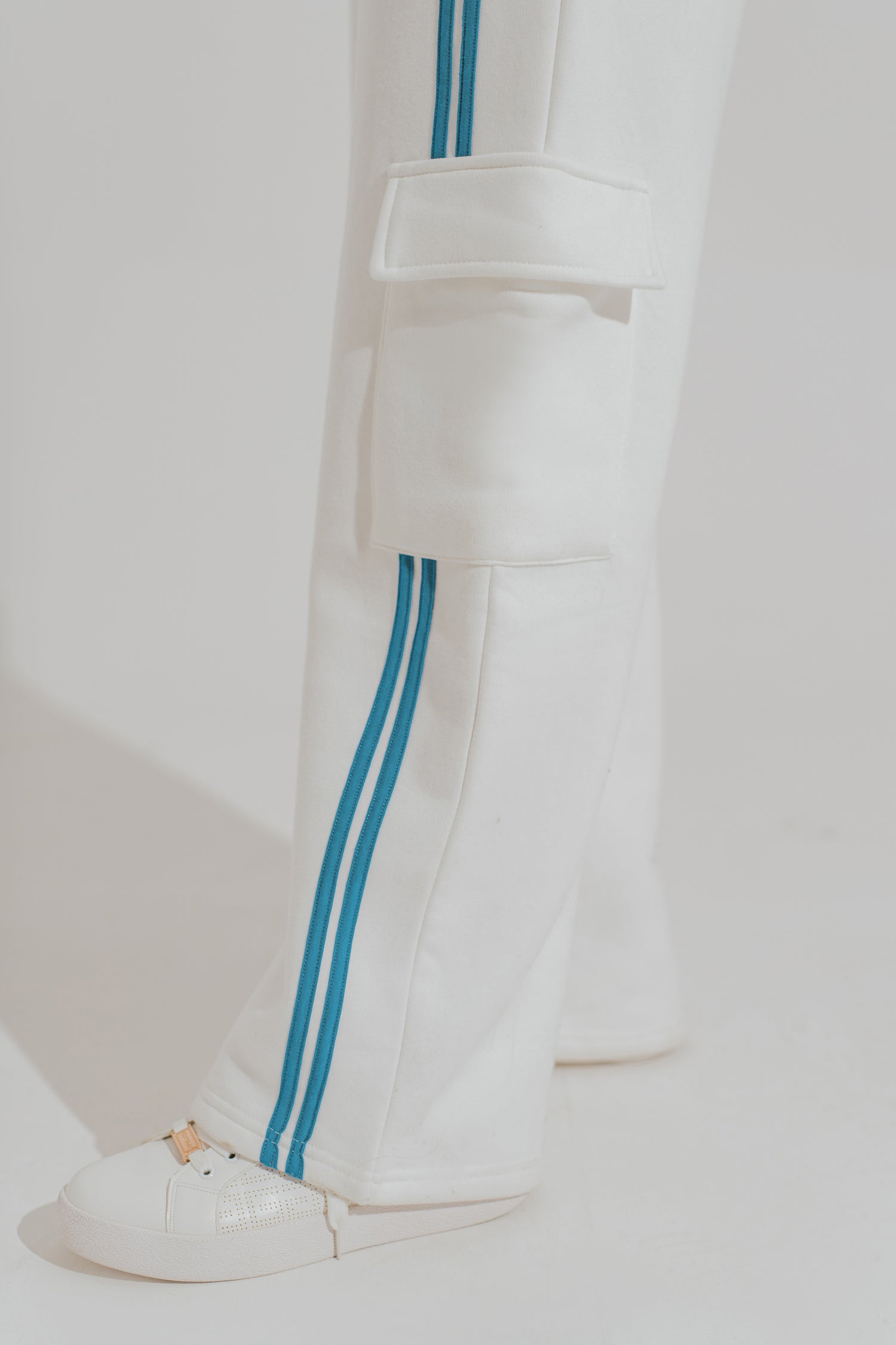 White Wide Leg Trousers - Hustle N Holla