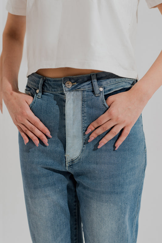 Mid Wash Denim Five Pocket Skinny Jeans - Hustle N Holla