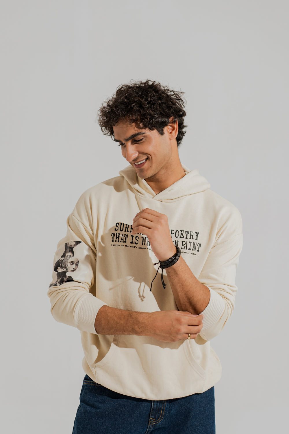 Graphic Print Pullover Hoodie - Hustle N Holla