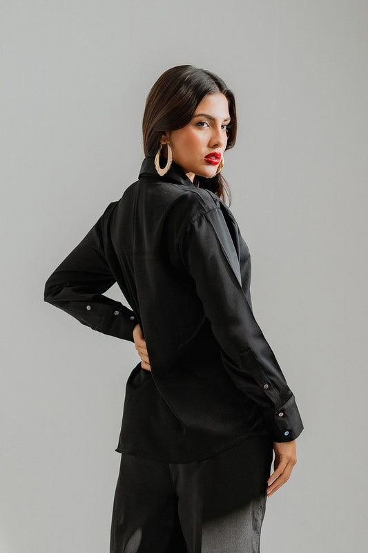 Black Button Down Shirt - Hustle N Holla