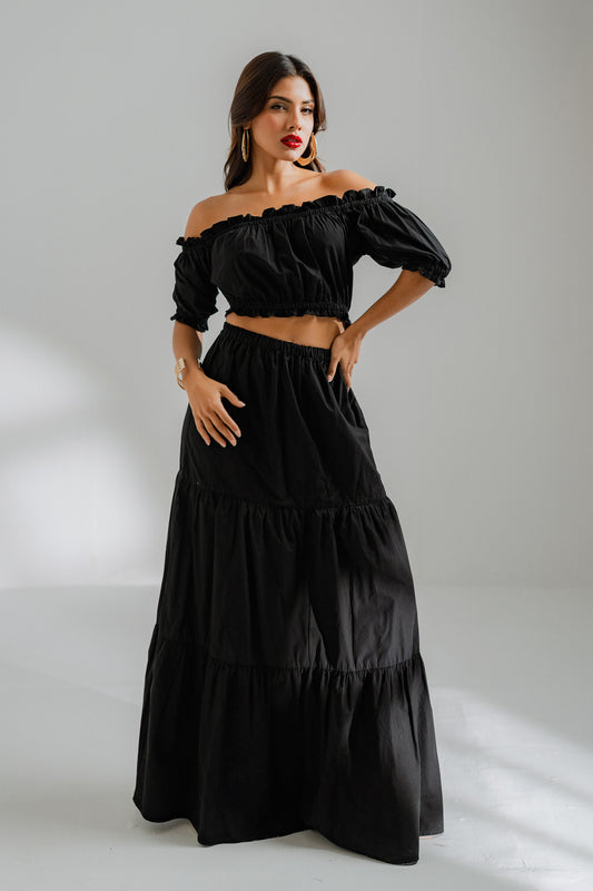 Black Midaxi Skirt