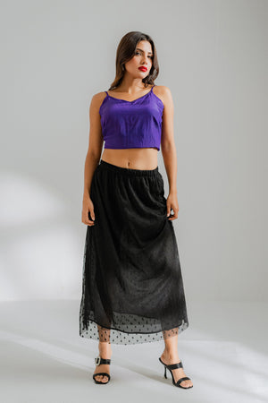 Black Net Skirt - Hustle N Holla