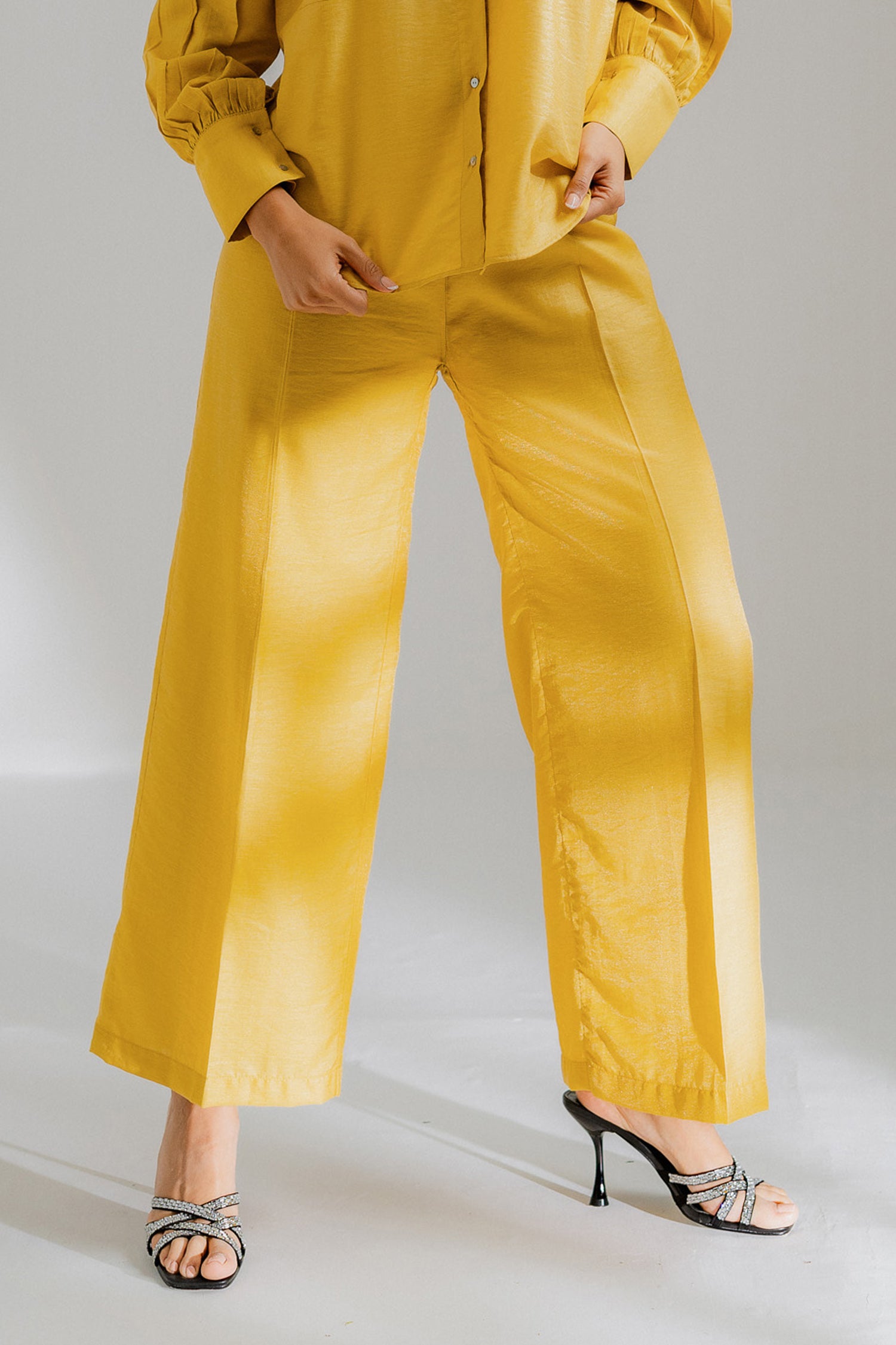 Mustard Wide Leg Minor Fault Trouser - Hustle N Holla