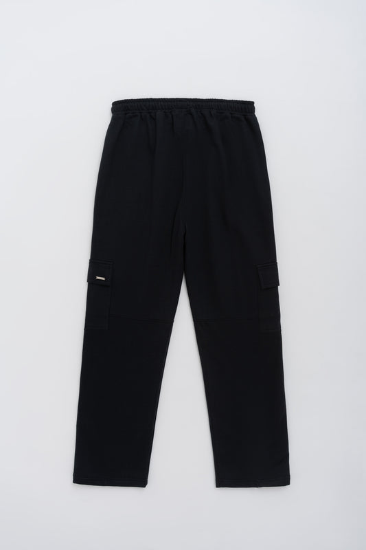 Black Straight Fit Sweatpants - Hustle N Holla