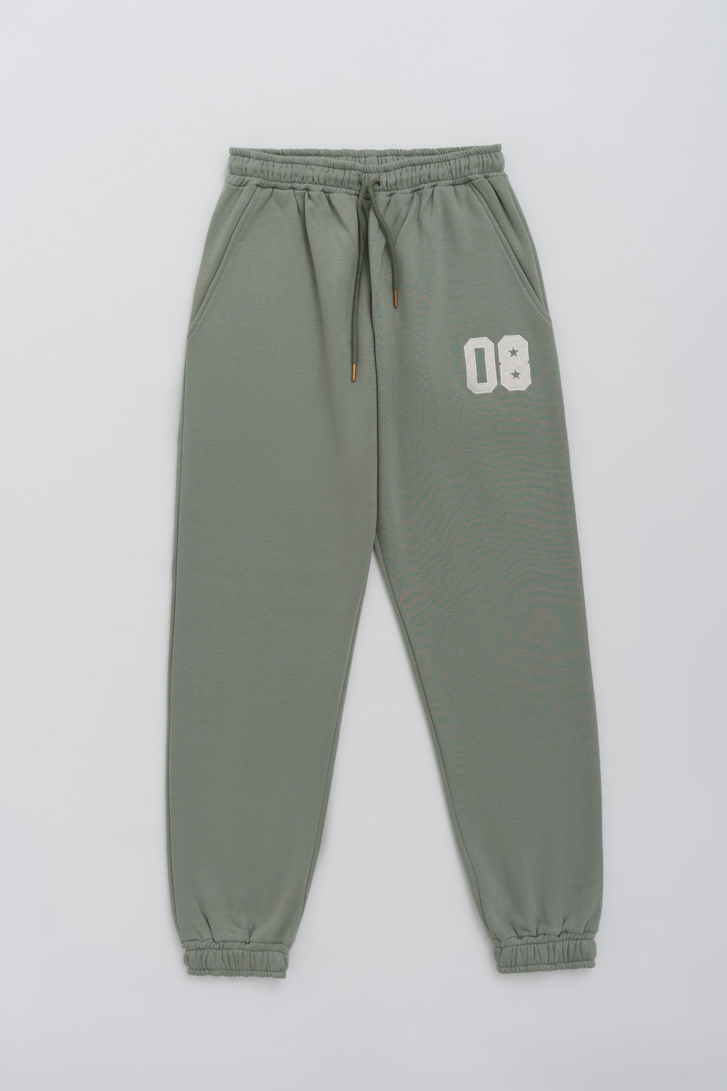 Light Olive Green Straight Fit Sweatpants