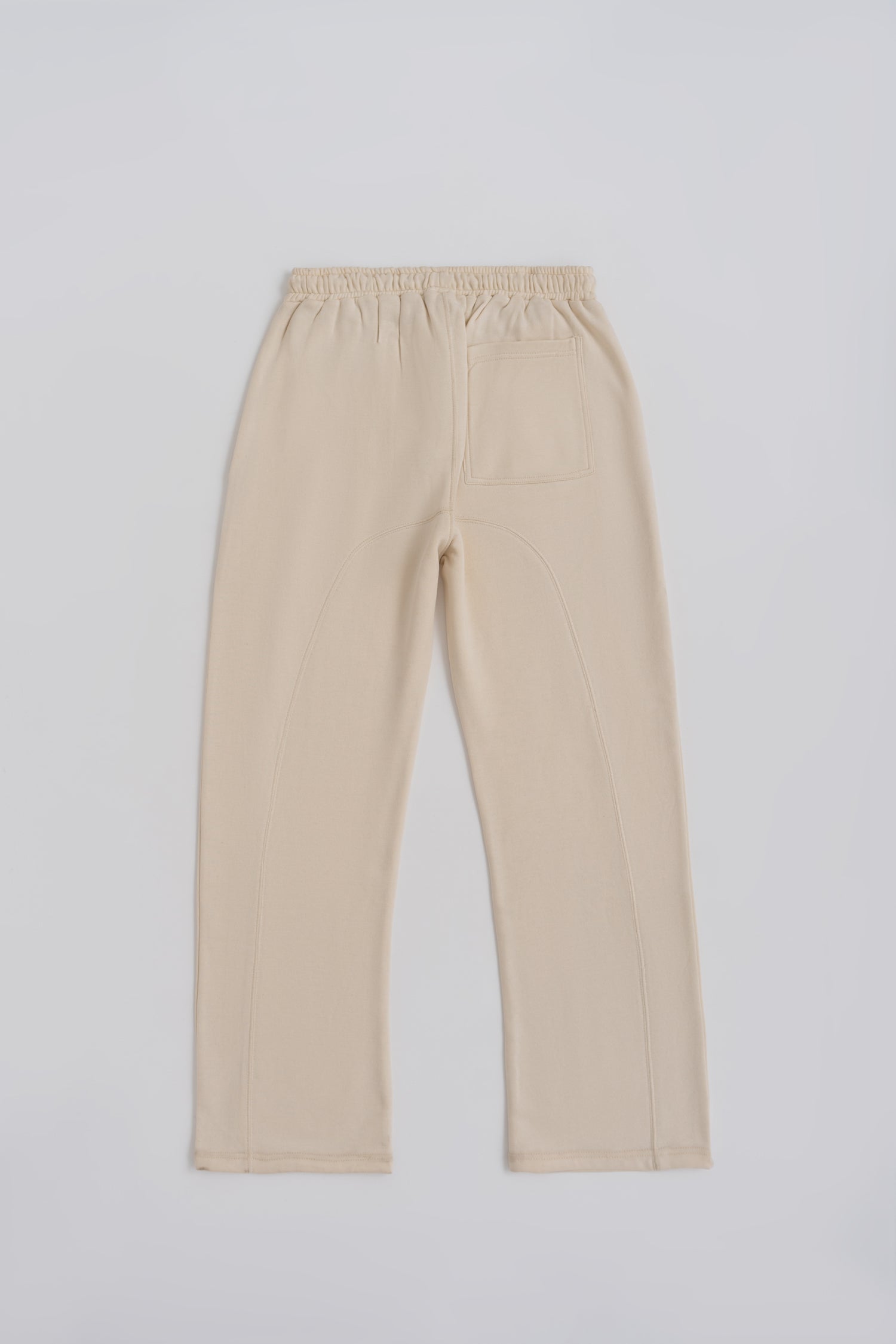 Beige Straight Fit Sweatpants - Hustle N Holla