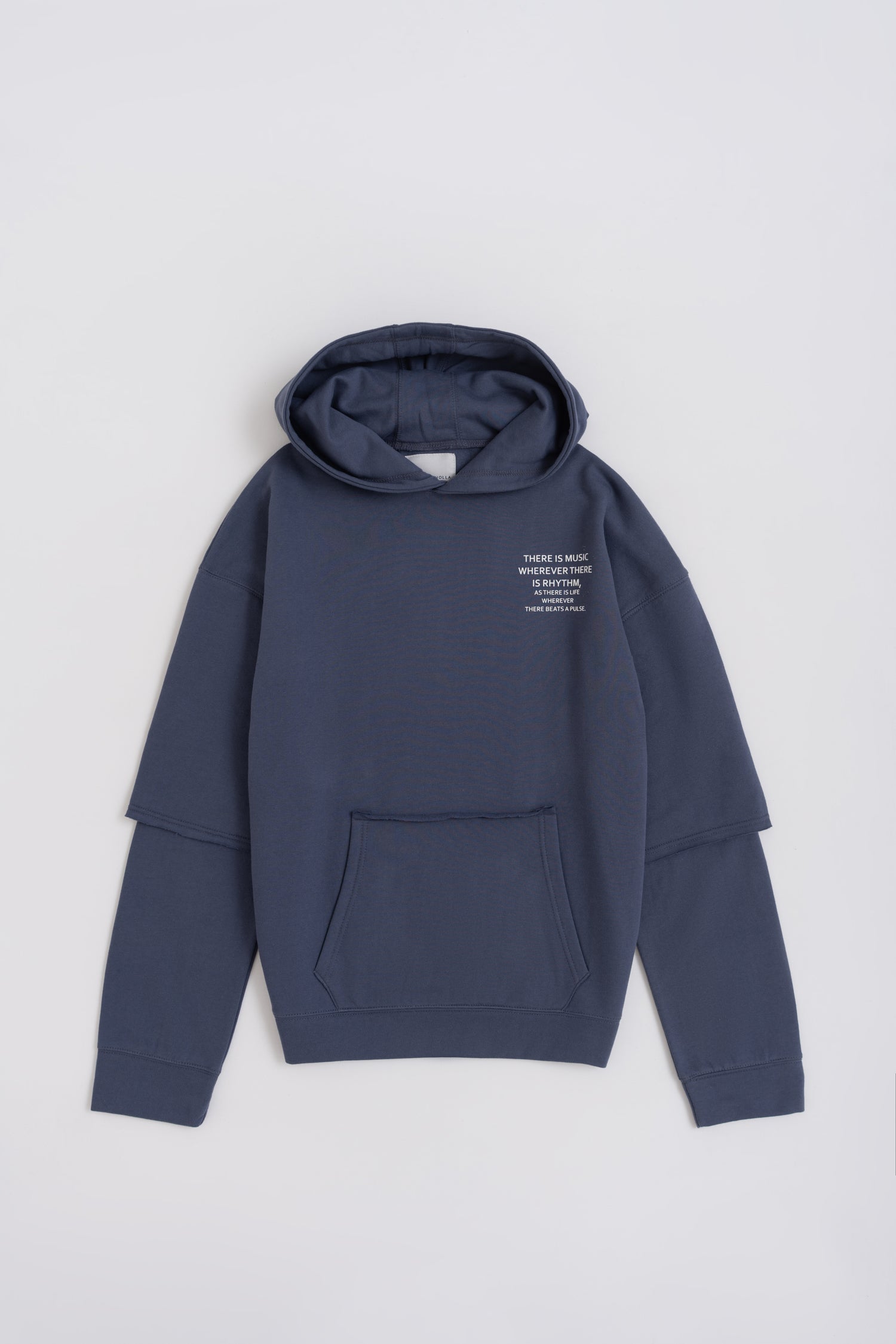 Dusky Blue Oversized Pullover Hoodie